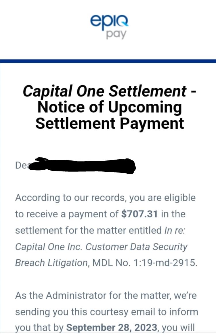 Capital One Class Action Settlement Payments Are Being Sent Out Check