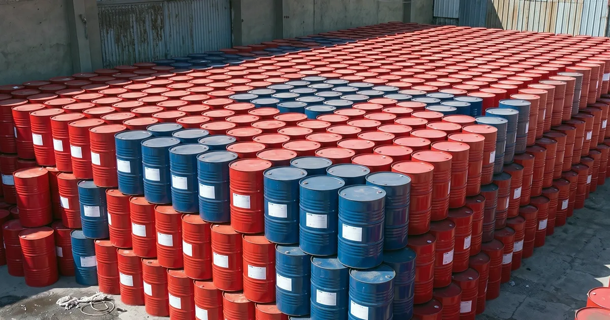 Industrial chemical plant piping of the kind used to produce MDI and TDI