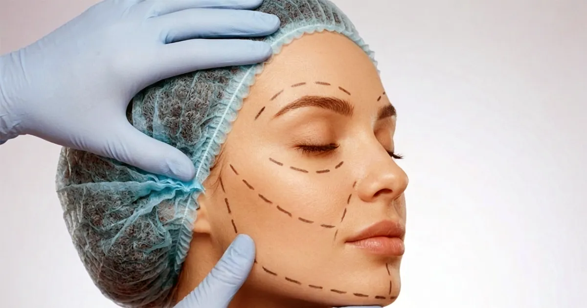 A patient prepared for a cosmetic facial procedure, illustrating the Juvederm granuloma class action lawsuit against AbbVie