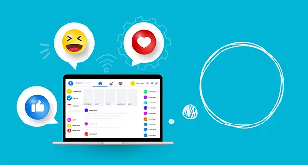 Facebook interface with like and reaction icons, features the Meta settlement requires to be limited for teen users