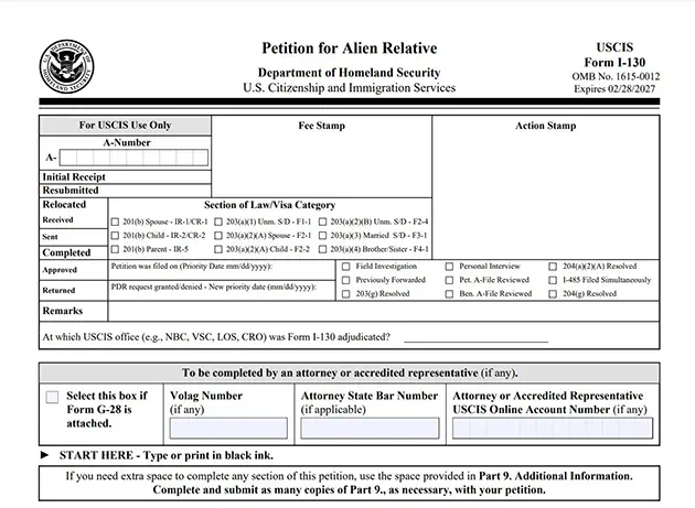 Common Mistakes to Avoid When Filing the I-130 Form