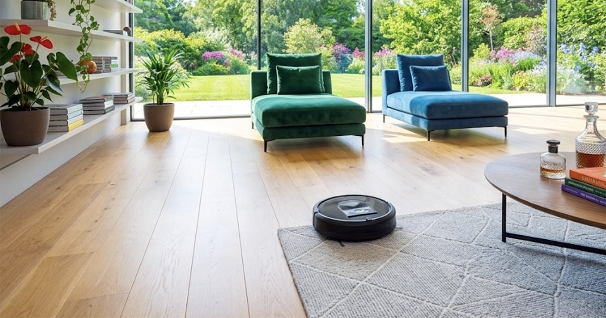 A Roomba robot vacuum, the product line at issue in the iRobot fake-sales class action.