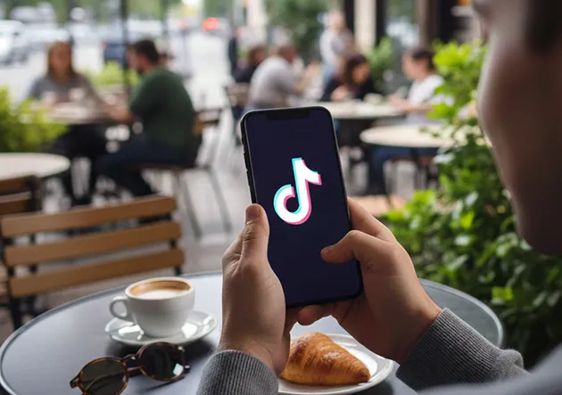 TikTok app on a phone — TikTok settles with a Florida teen ahead of a July 2026 social media addiction trial
