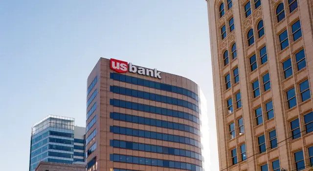 U.S. Bank sign, representing the Pegasystems Voice AI call lawsuit